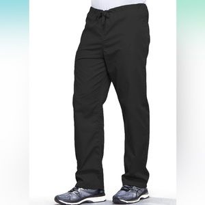 🔮 3/$15!! 2 pair NWT Black Unisex Cherokee Cargo Pant with 3 Pockets Drawstring